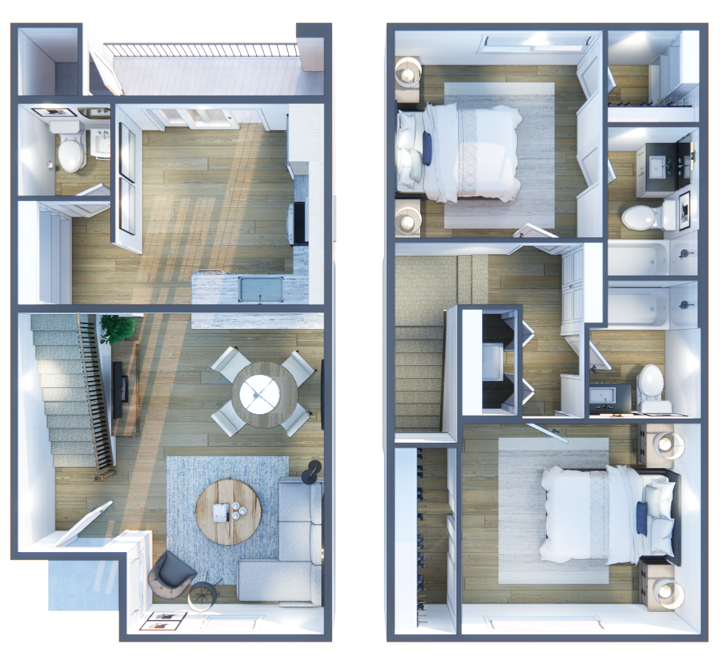 2 Bedroom Floorplan